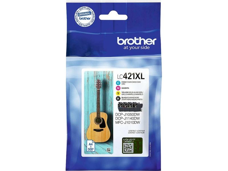 Brother LC-421XLVAL Inktcartridge 4-kleuren Multipack Hoge capaciteit