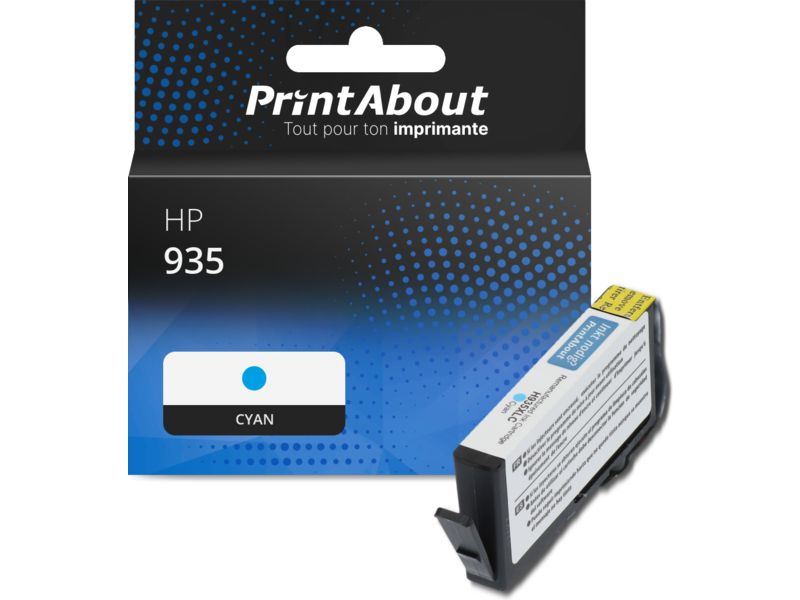 Cartouche compatible HP 935 (C2P20AE) - Cyan