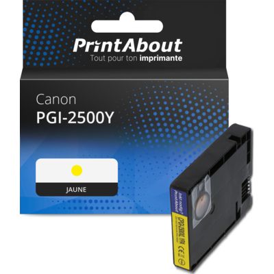 Cartouche compatible Canon PGI-2500Y - Jaune