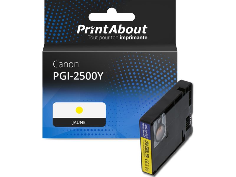 Cartouche compatible Canon PGI-2500Y - Jaune