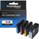 Cartouche compatible Canon PGI-2500 BK/C/M/Y - 4 couleurs - Multipack