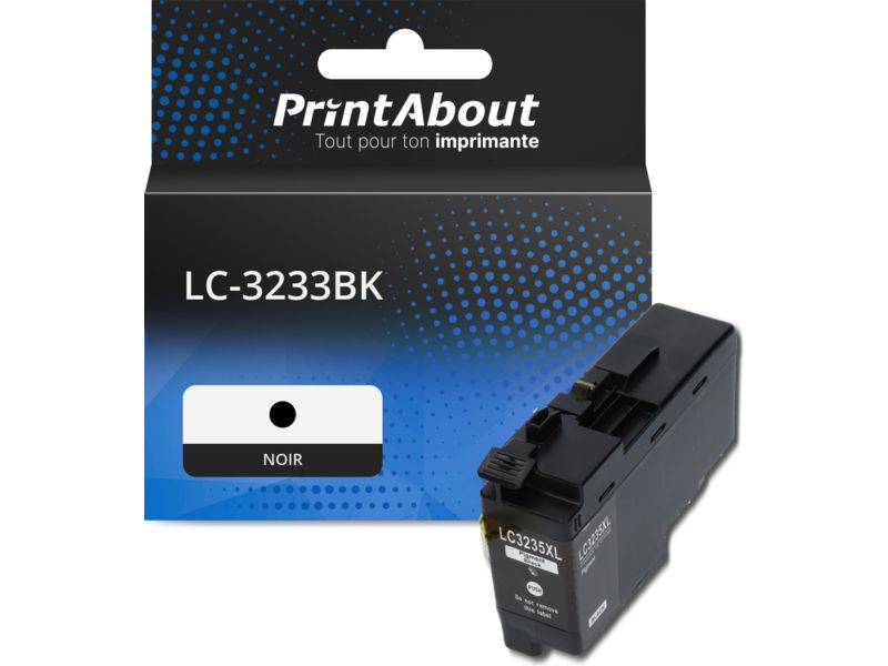 Cartouche compatible Brother LC-3233BK - Noir