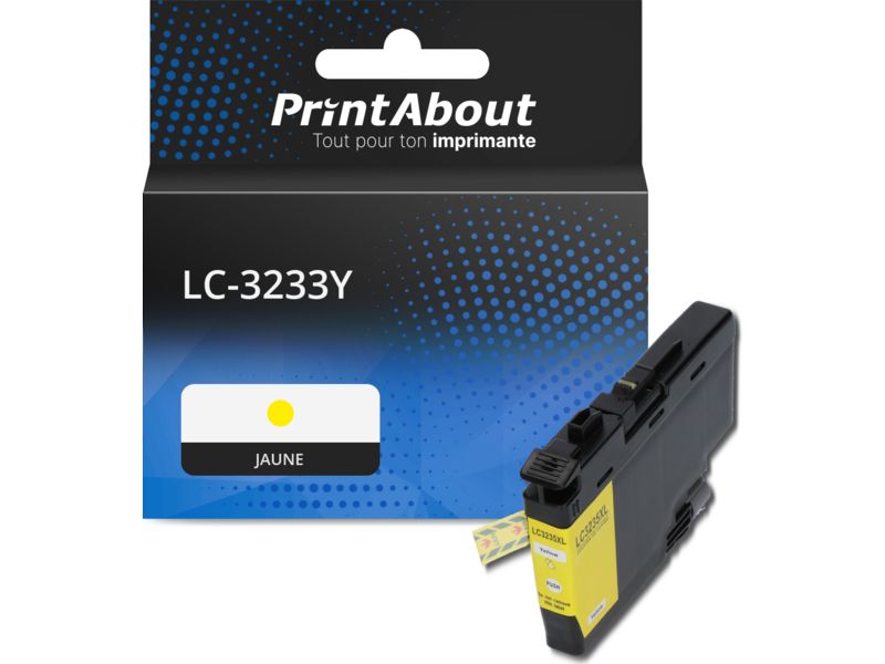 Cartouche compatible Brother LC-3233Y - Jaune