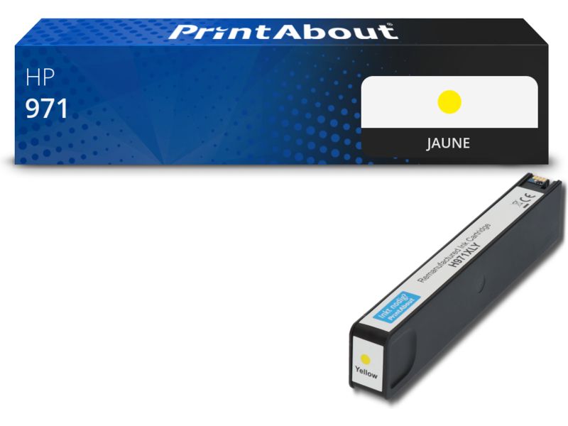 Cartouche compatible HP 971 (CN624AE) - Jaune