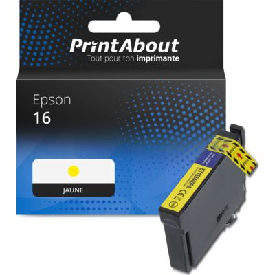 Cartouche compatible Epson 16 (C13T16244012) - Jaune