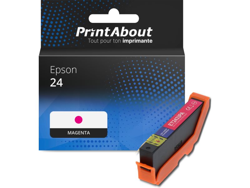 Cartouche compatible Epson 24 (C13T24234012) - Magenta