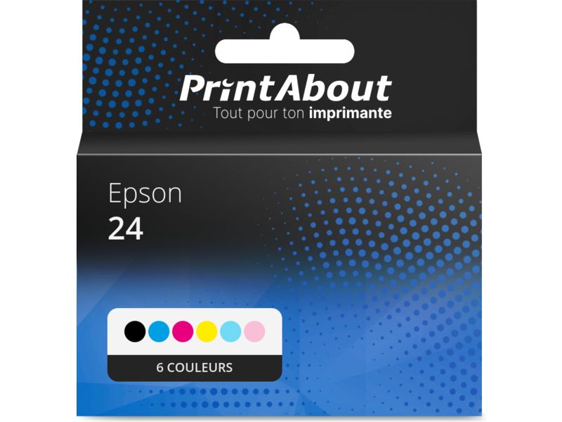 Cartouche compatible Epson 24 (C13T24284012) - 6 couleurs - Multipack