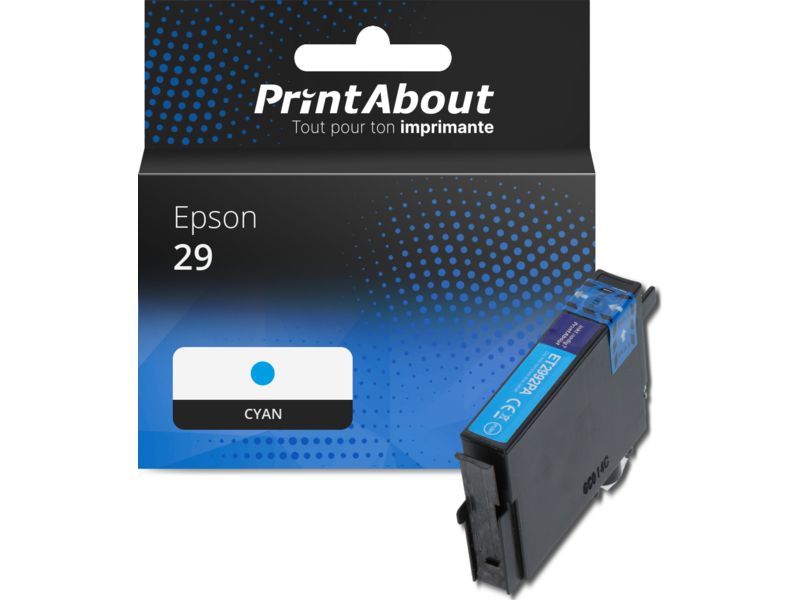 Cartouche compatible Epson 29 (C13T29824012) - Cyan