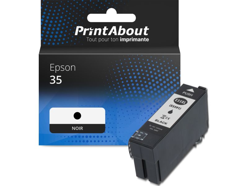 Cartouche compatible Epson 35 (C13T35814010) - Noir