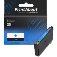 Cartouche compatible Epson 35 (C13T35824010) - Cyan