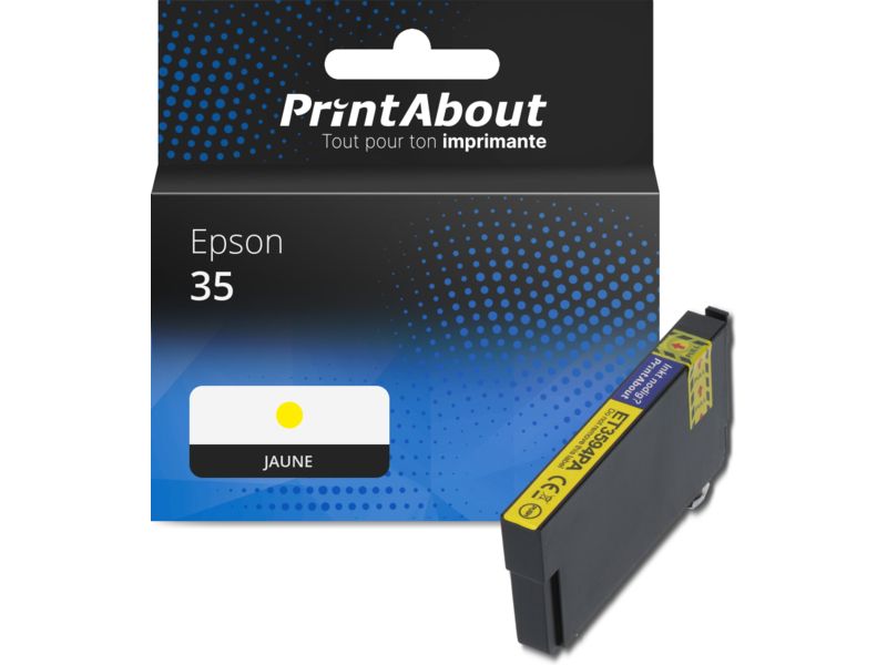 Cartouche compatible Epson 35 (C13T35844010) - Jaune