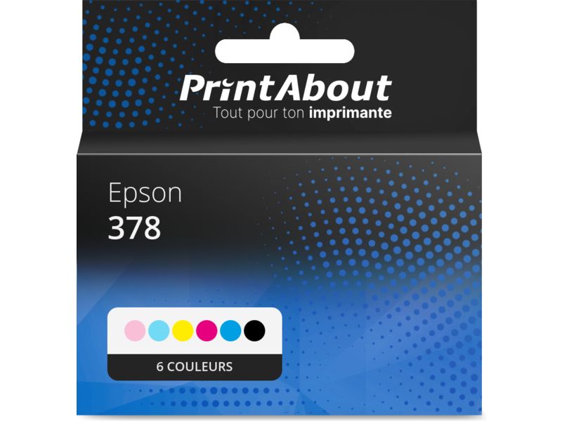 Cartouche compatible Epson 378 (T3781/82/83/84/85/86) - 6 couleurs - Multipack
