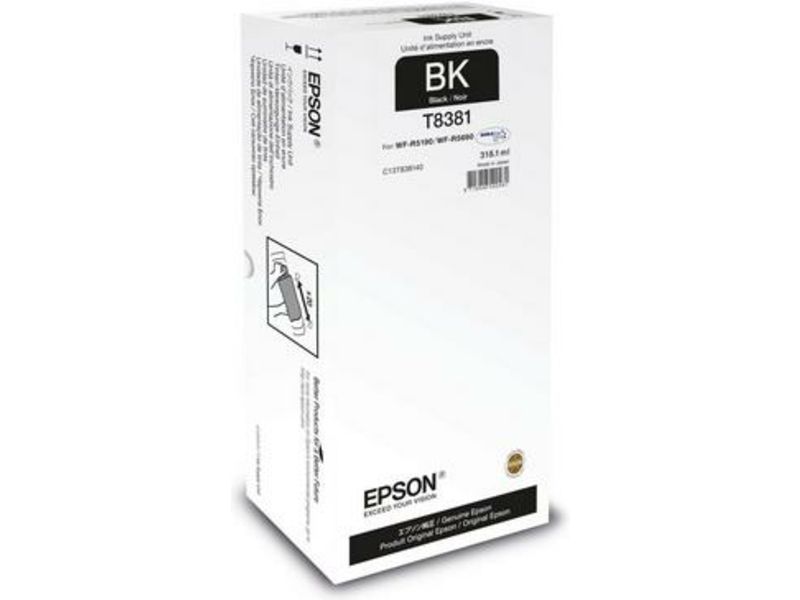 Epson T8381 - 318.1 ml - noir - recharge d'encre - pour WorkForce Pro WF-R5190, WF-R5190DTW, WF-R5690, WF-R5690DTWF, WF-R5690DTWFL