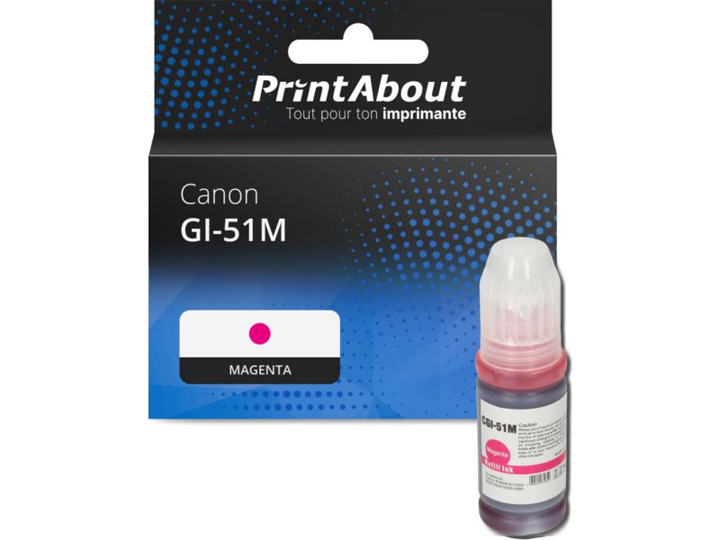 Cartouche compatible Canon GI-51M - Magenta