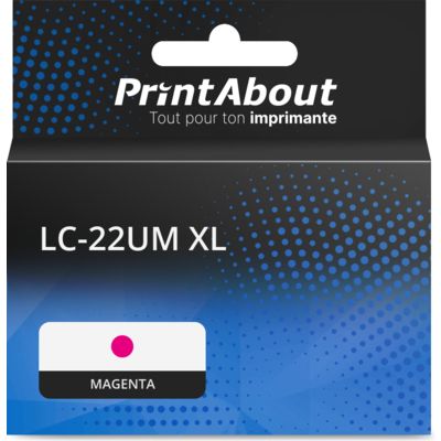 Cartouche compatible Brother LC-22UM XL - Magenta - Grande capacité