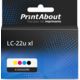 Cartouche compatible Brother LC-22u xl (LC-22U) - 4 couleurs - Multipack