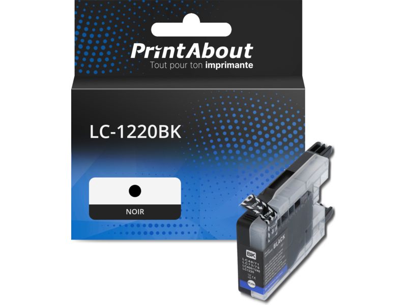 Cartouche compatible Brother LC-1220BK - Noir