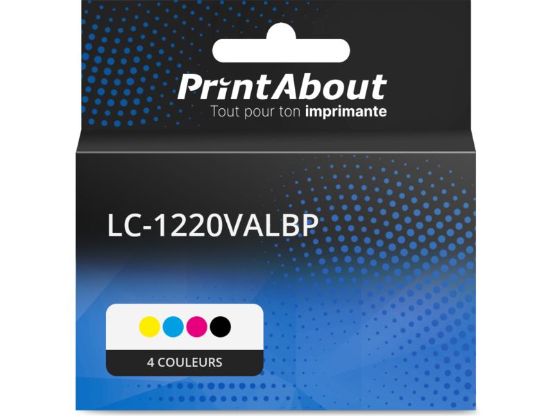 Cartouche compatible Brother LC-1220VALBP - 4 couleurs - Multipack