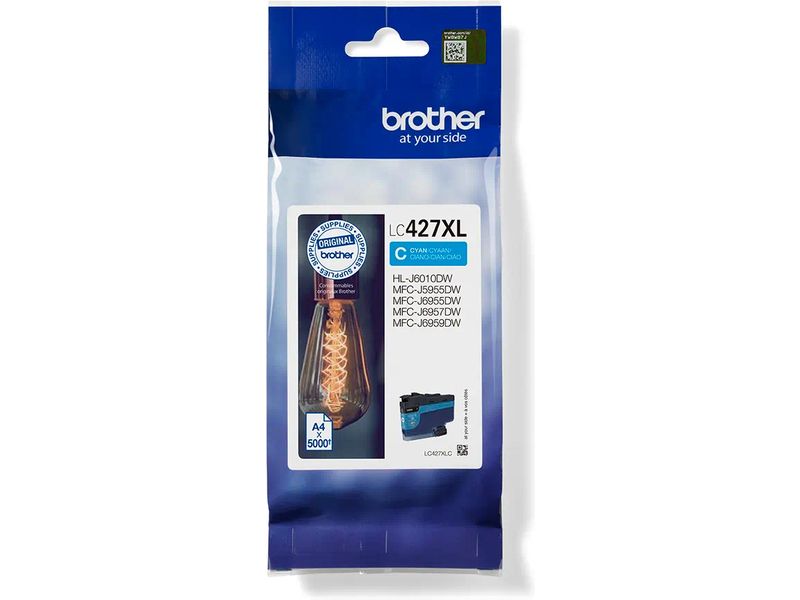 Brother LC-427XLC Inktcartridge Cyaan Hoge capaciteit