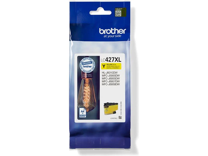 Brother LC-427XLY Inktcartridge Geel Hoge capaciteit