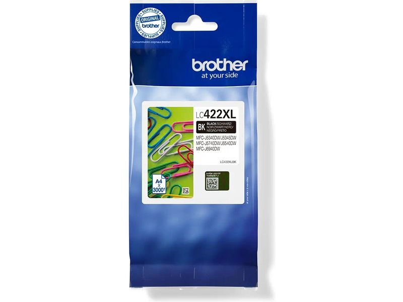 Brother LC-422XLBK Inktcartridge Zwart Hoge capaciteit