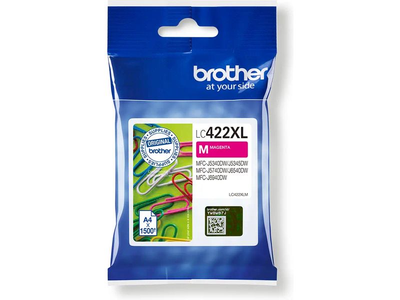 Brother LC-422XLM Inktcartridge Magenta Hoge capaciteit
