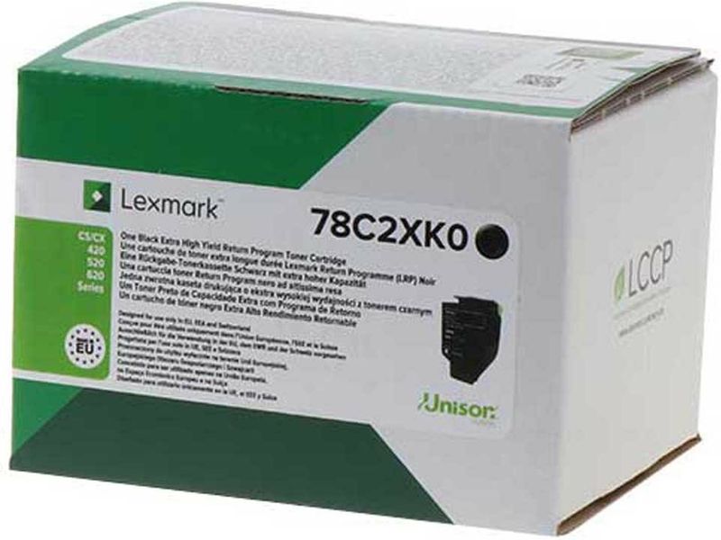 Lexmark - À rendement extrêmement élevé - noir - original - cartouche de toner LCCP, LRP - pour Lexmark CS421, CS521, CS622, CX421, CX522, CX622, CX625