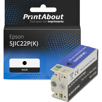 Cartouche compatible Epson SJIC22P(K) - Noir