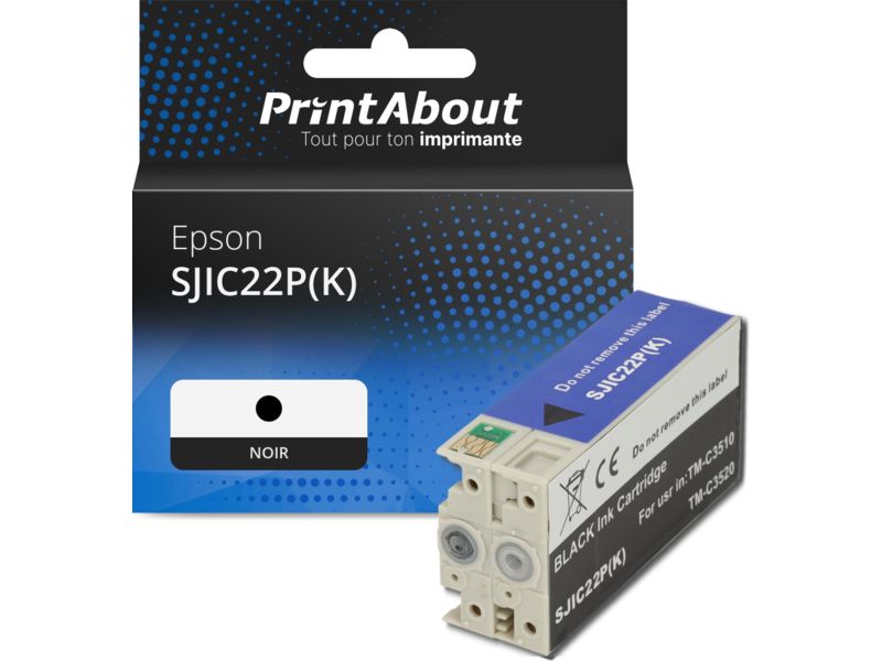 Cartouche compatible Epson SJIC22P(K) - Noir