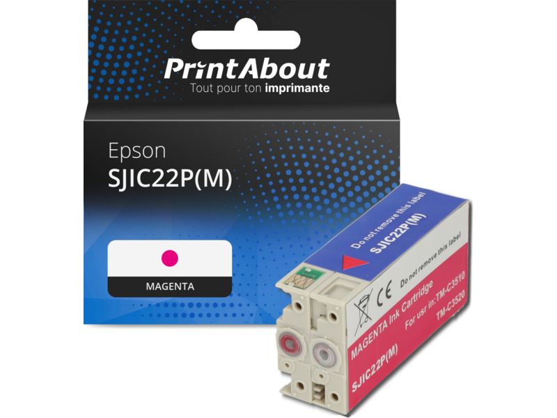 Cartouche compatible Epson SJIC22P(M) - Magenta