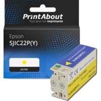 Cartouche compatible Epson SJIC22P(Y) - Jaune