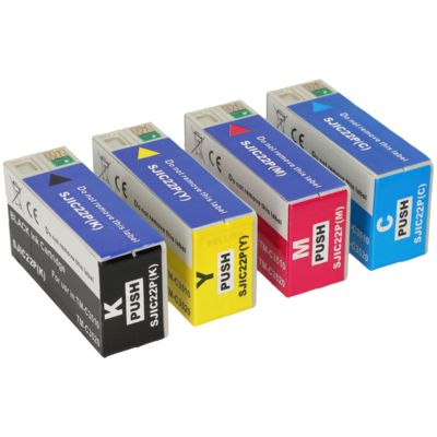 Cartouche compatible Epson SJIC22P(K/C/M/Y) - 4 couleurs - Multipack