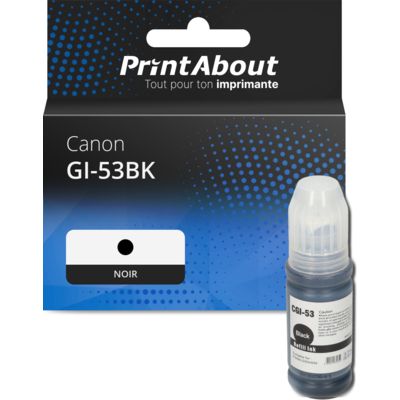 Cartouche compatible Canon GI-53BK - Noir