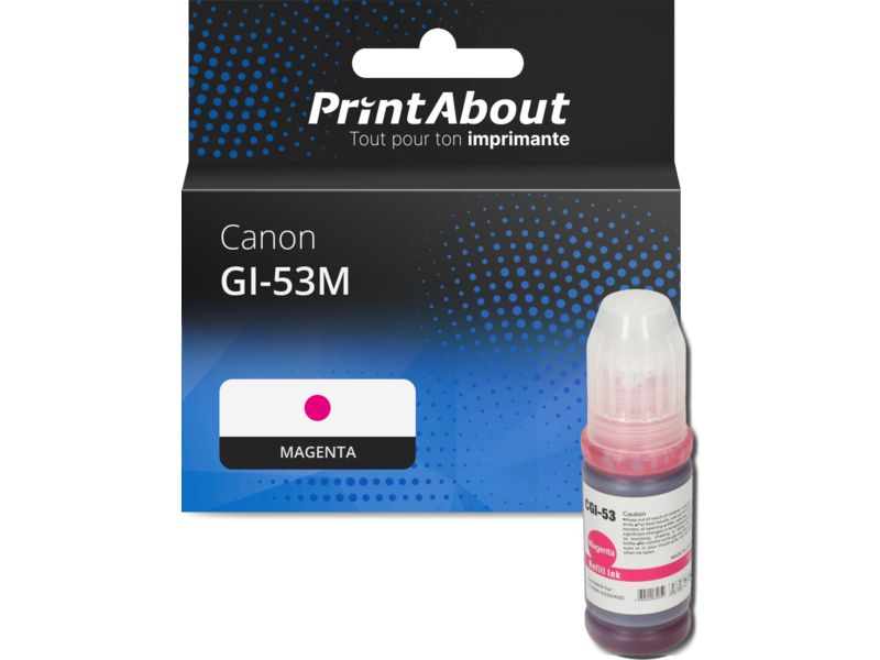 Cartouche compatible Canon GI-53M - Magenta
