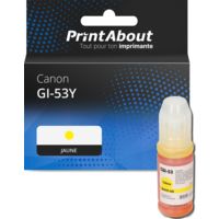 Cartouche compatible Canon GI-53Y - Jaune