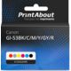 Cartouche compatible Canon GI-53BK/C/M/Y/GY/R - 6 couleurs - Multipack