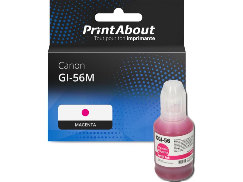 Cartouche compatible Canon GI-56M - Magenta