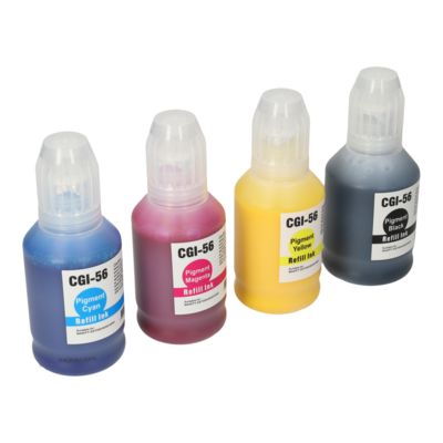 Cartouche compatible Canon GI-56BK/C/M/Y - 4 couleurs - Multipack