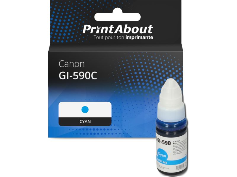 Cartouche compatible Canon GI-590C - Cyan