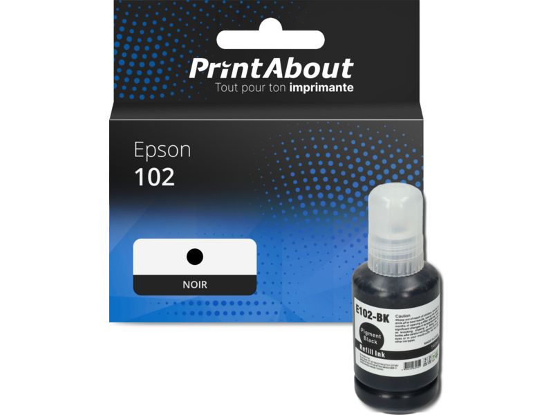 Cartouche compatible Epson 102 (T03R140) - Noir