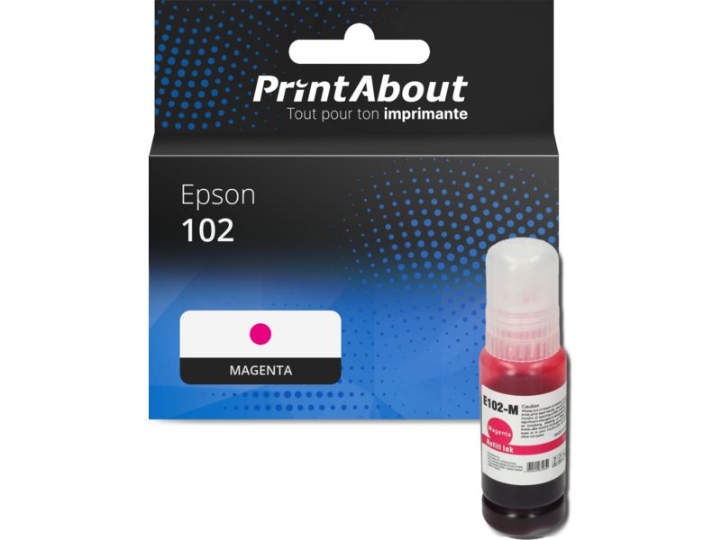 Cartouche compatible Epson 102 (T03R340) - Magenta