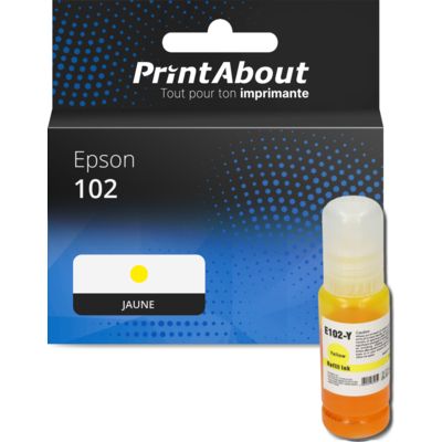 Cartouche compatible Epson 102 (T03R440) - Jaune