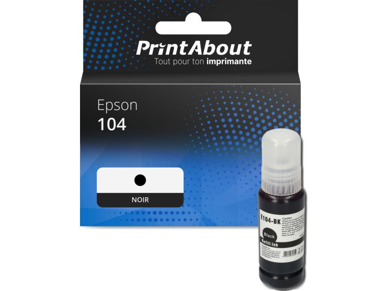 Cartouche compatible Epson 104 (C13T00P140) - Noir