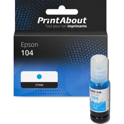 Cartouche compatible Epson 104 (C13T00P240) - Cyan