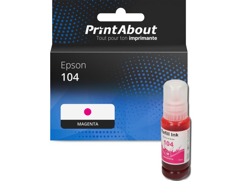 Cartouche compatible Epson 104 (C13T00P340) - Magenta
