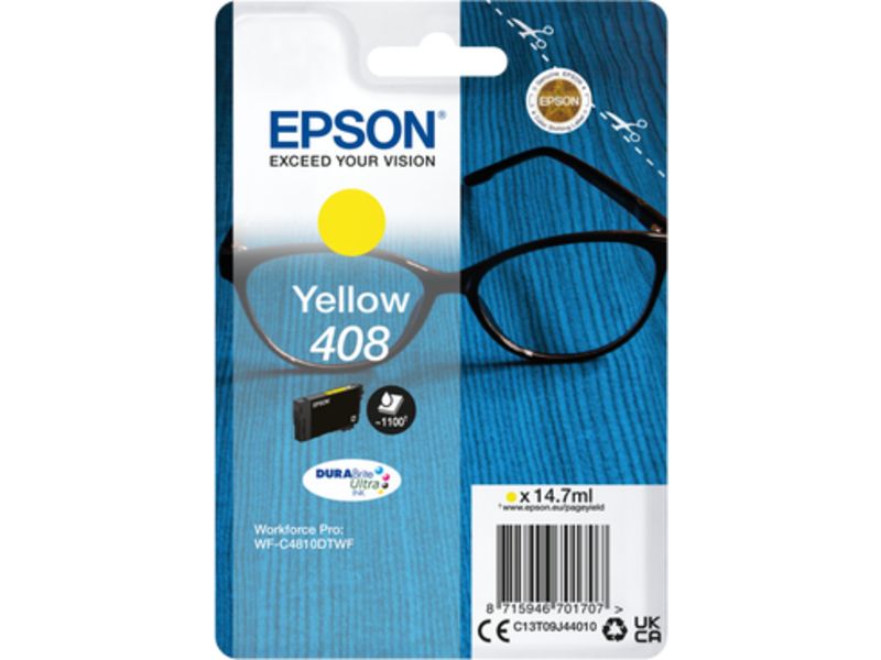 Epson 408 (C13T09J44010) Inktcartridge Geel
