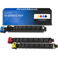Toner compatible Kyocera TK-8345K/C/M/Y - 4 couleurs - Multipack
