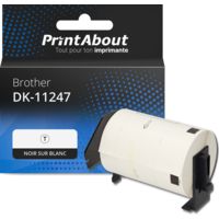 Étiquette compatible Brother DK-11247 - (103 mm x 164 mm) - Noir sur blanc