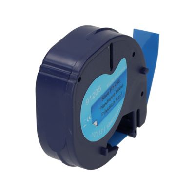 Ruban compatible Dymo 91205 (S0721650) - (12 mm) - Noir sur bleu