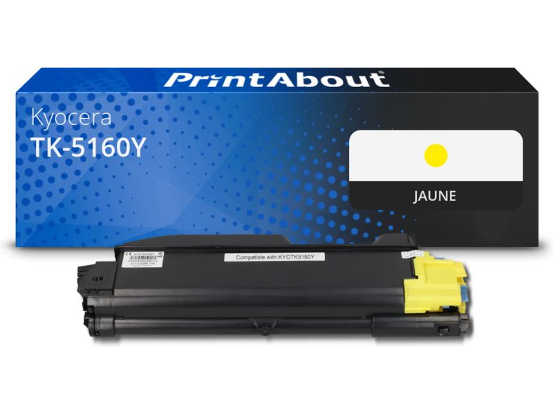 Toner compatible Kyocera TK-5160Y - Jaune